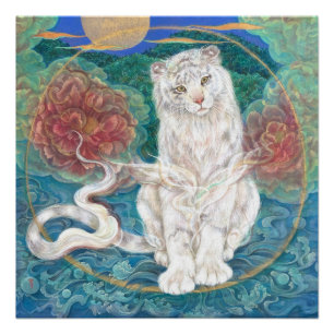Divine White Tiger of the Moonlit Ring ポスター