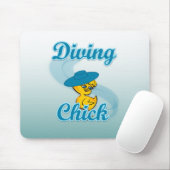 Diving Chick #3 マウスパッド (マウス)
