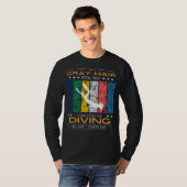 Diving Enthusiast Tee - Gray Hair, Deep Sea Explor Tシャツ (正面フル)