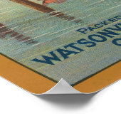 Diving Girl California Apples ポスター (角)