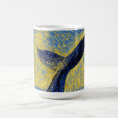 Diving Humpback van Gogh style mugs コーヒーマグカップ (中央)