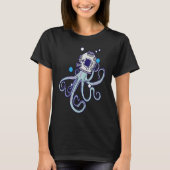 Diving Octopus I Diving Helmet I Cute Octopus Tシャツ (正面)