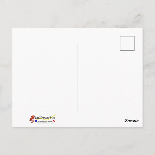 Diving Santa Claus ポストカード (裏面)