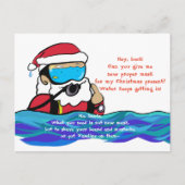 Diving Santa Claus ポストカード (正面)