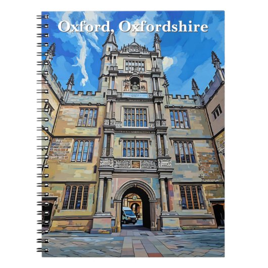 Divinity in Stone - Bodleian Library, Oxford ノートブック (正面)