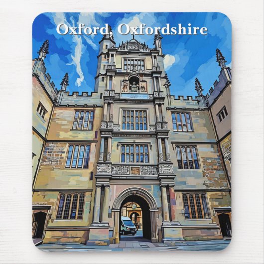 Divinity in Stone - Bodleian Library, Oxford マウスパッド (正面)