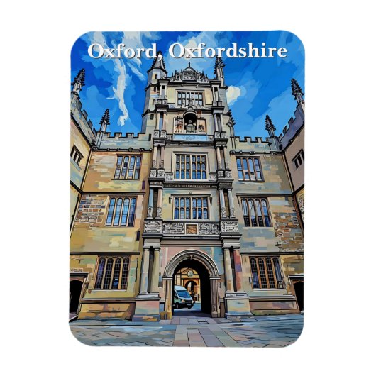 Divinity in Stone - Bodleian Library, Oxford マグネット (縦)