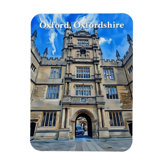 Divinity in Stone - Bodleian Library, Oxford マグネット (縦)