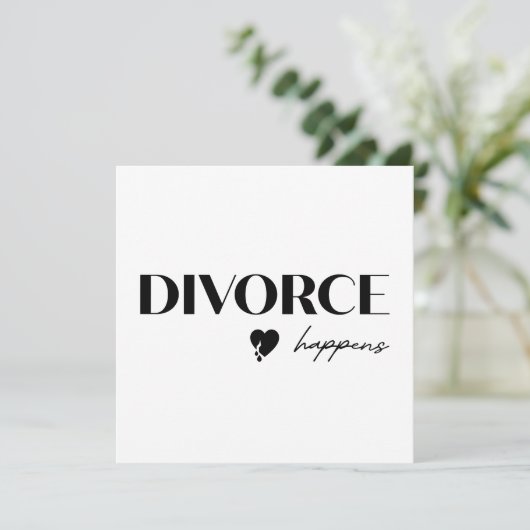Divorce Happens Flat Card (スタンド正面)
