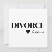 Divorce Happens Flat Card (正面)