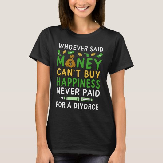 divorce I separation divorce party Tシャツ (正面)