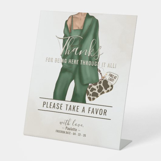 Divorce Party 台座サイン (正面)