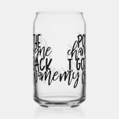 Divorce Party | Black and Gold Pop the Champagne ガラス缶 (左)