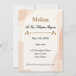 Divorce Party New Chapter Celebration 招待状