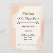 Divorce Party New Chapter Celebration 招待状 (正面/裏面)