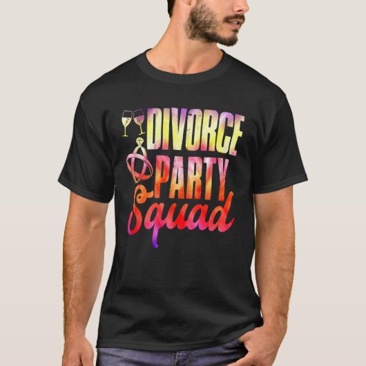 Divorce Party Squad Happy Divorce Woman Ex wife Tシャツ (正面)