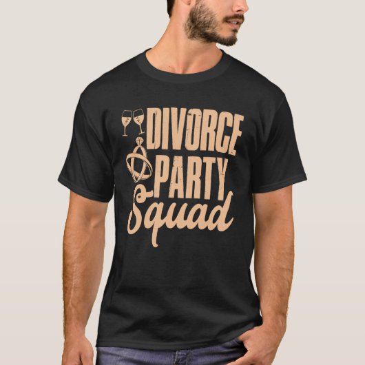 Divorce Party Squad Happy Divorce Woman Ex wife Tシャツ (正面)