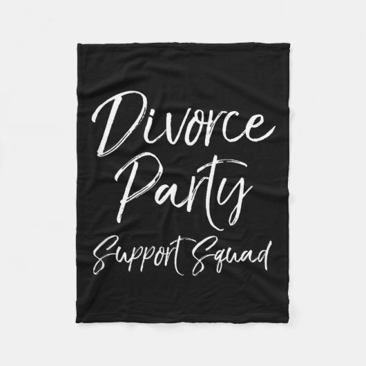 Divorce Party Suprt Squad Matching For Gro Funny T フリースブランケット (正面)