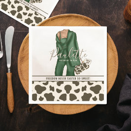 Divorce Theme Animal Skin Party Napkins スタンダードカクテルナプキン