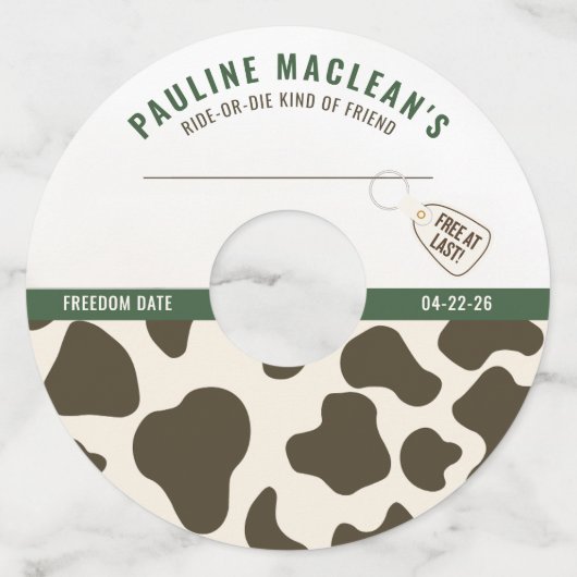 Divorce Theme Wine Glass Tag ワイングラスタグ (正面)