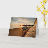 Divvy sunrise over the Adler Planetarium カード (黄色い花)