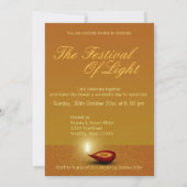 Diwaliのお祝いの幸せな花火-招待状 招待状 (裏面)