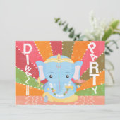 Diwaliのパーティの招待状 招待状 (スタンド正面)