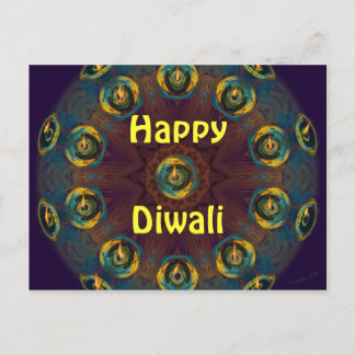 Diwaliの幸せな郵便はがき ポストカード