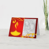 diwaliの挨拶の写真カード: 美しいライト カード (正面)