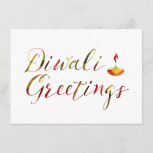 diwaliの挨拶の《写真》ぼけ味 カード