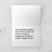 Diwaliの挨拶状 カード (内部)