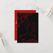 diwaliの挨拶(エレガントなライト) カード (正面/裏面インサイチュ)