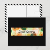 diwaliの挨拶(暗い《写真》ぼけ味) ポストカード (正面/裏面)