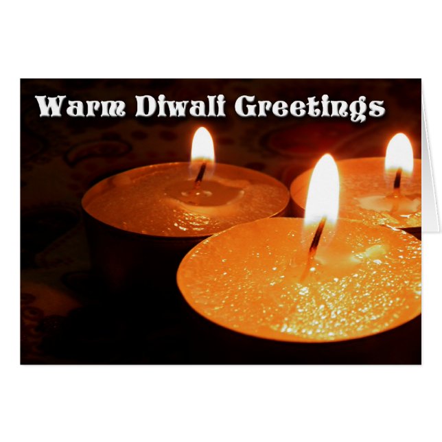 Diwaliの暖かい挨拶 (正面横)