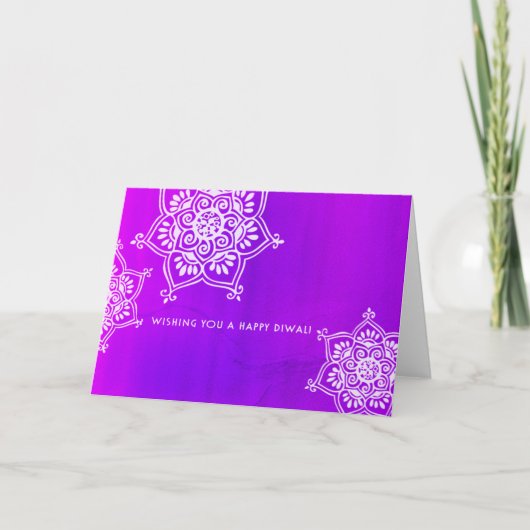 Diwaliの神秘的な挨拶 カード (正面)