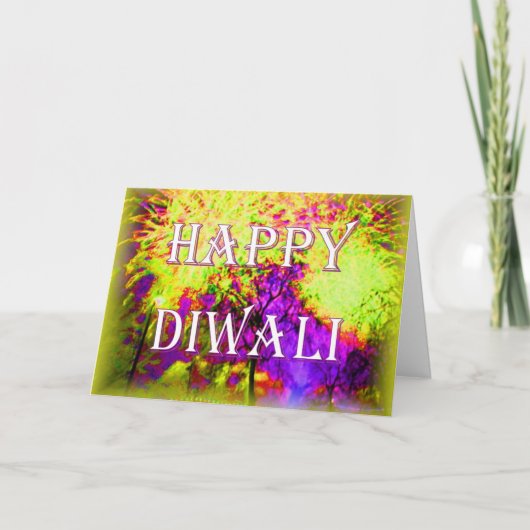 Diwaliの花火カード シーズンカード (正面)