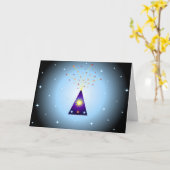 Diwaliの花火-カード カード (黄色い花)