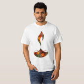 diwaliのdiyaの《写真》ぼけ味の蝋燭 tシャツ (正面フル)