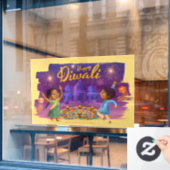 Diwaliウィンドウの固定 ウィンドウサイン (カフェ窓)