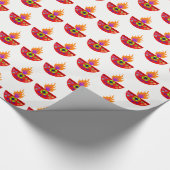 DiwaliカラフルなランプDiya ラッピングペーパー (角)