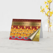 Diwaliカード、幸せなDiwali カード (黄色い花)
