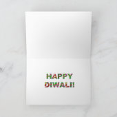 Diwaliジャズ風のカード カード (内部)