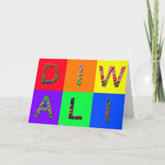 Diwaliジャズ風のカード カード (正面)