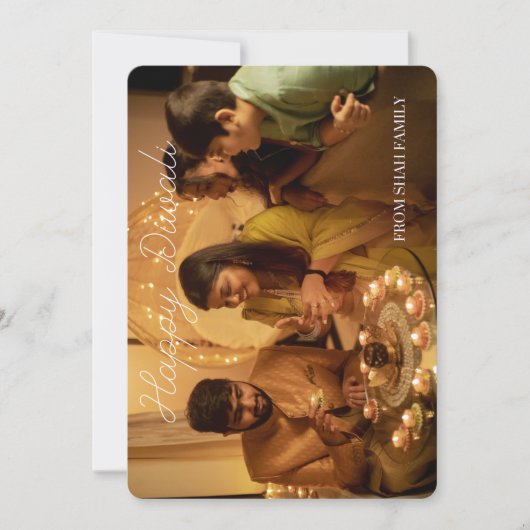 Diwaliフラットフォトカード シーズンカード (正面)