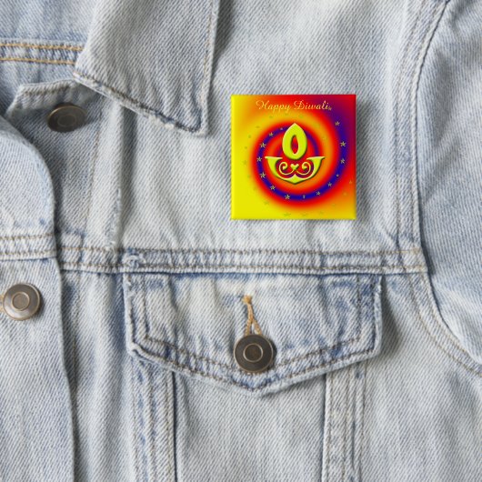 Diwaliランプ 缶バッジ (インサイチュ)