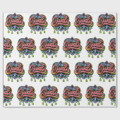 Diwali Colorful Hearts ラッピングペーパー (フラット)