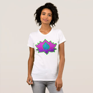 Diwali glitter lotus tシャツ
