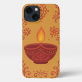 Diwali Glow - Festive phone case iPhoneケース (裏面)