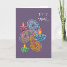 Diwali Greeting -ペイズリー