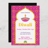 Diwali Invitation Party Card シーズンカード (正面/裏面)
